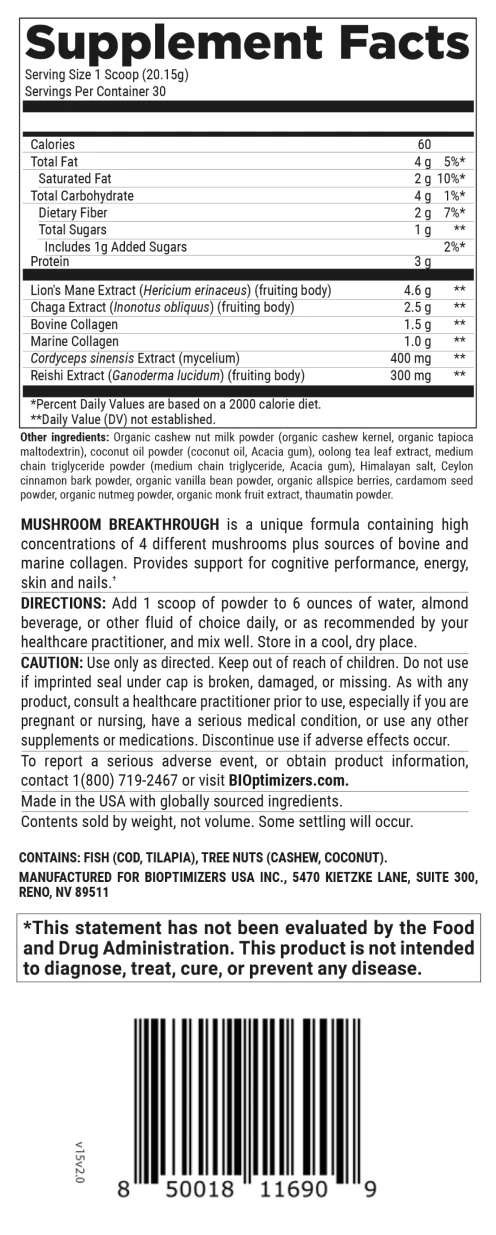 MUSHROOM BREAKTHROUGH