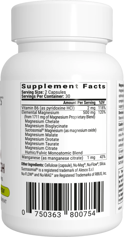 Magnesium Breakthrough 60 caps label