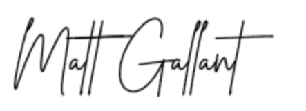 Matt gallant signature