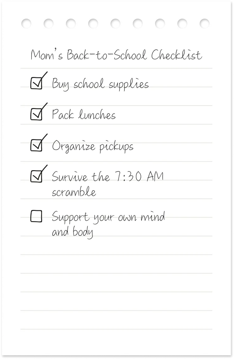 Back to school checklist