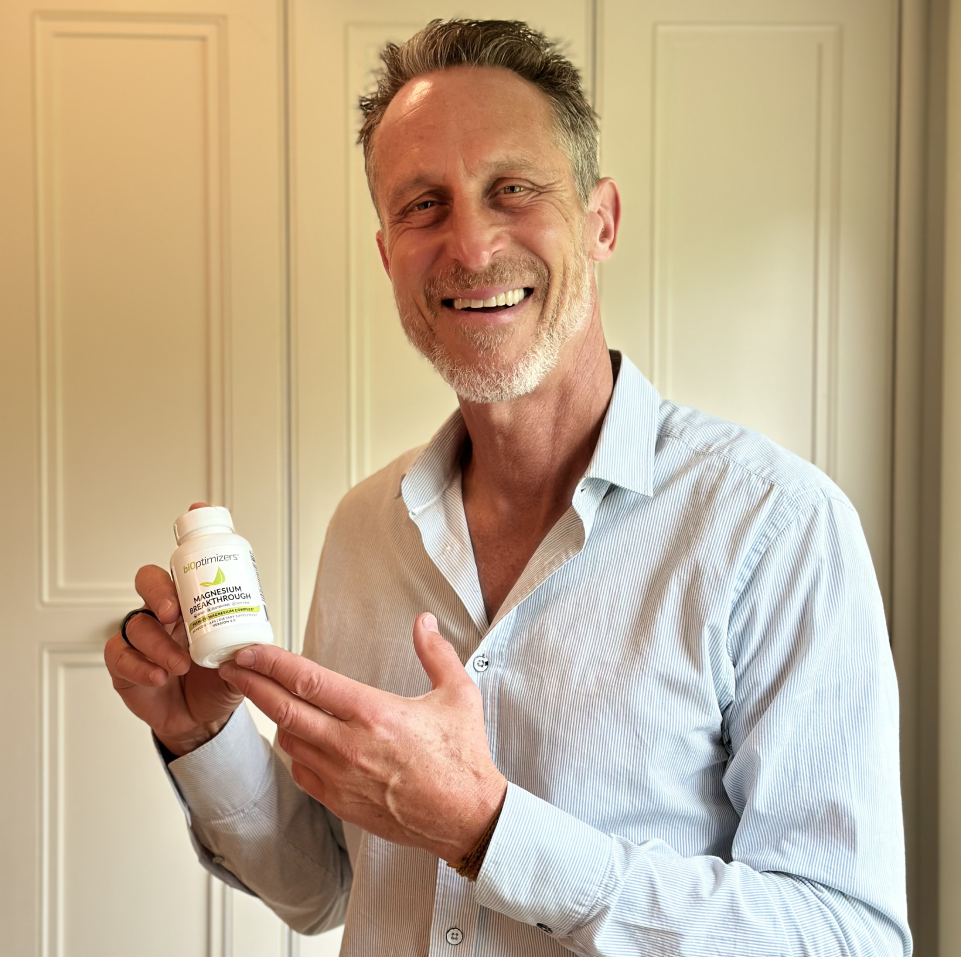 Mark Hyman with Magnesium Breakthrough bottle