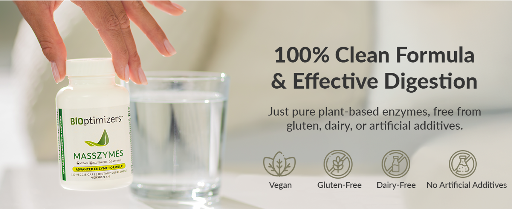 100% clean formula effective digestion