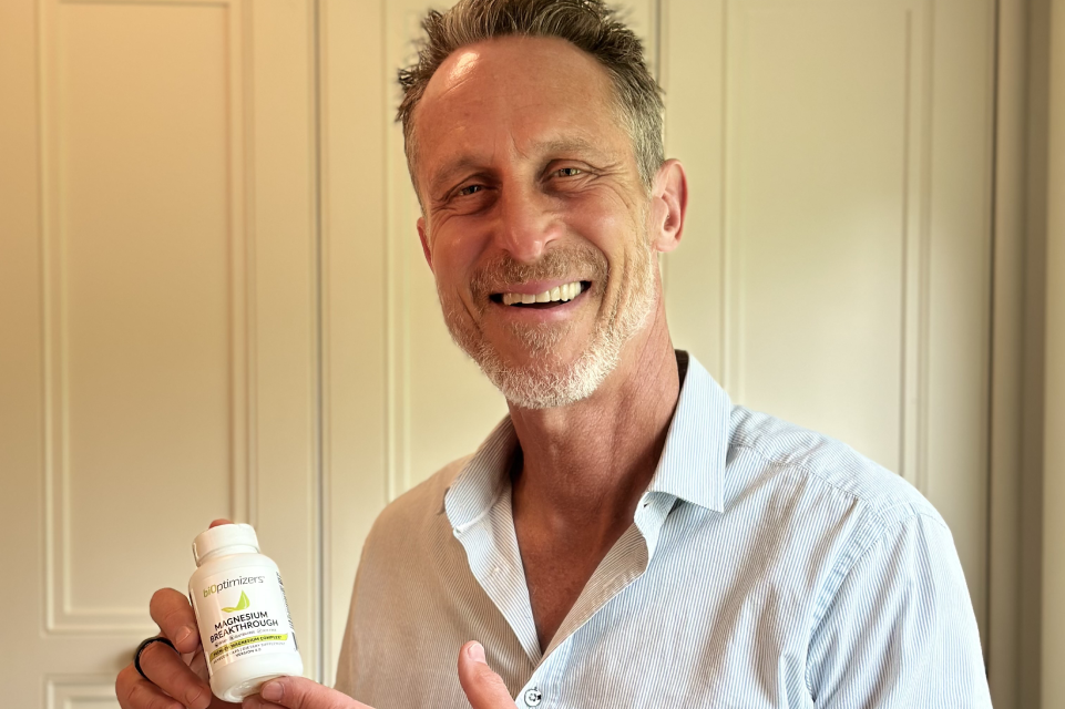 Mark Hyman with Magnesium Breakthrough bottle