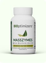 MassZymes digestive enzyme supplement bottle