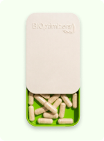 BIOptimizers portable pill container with capsules