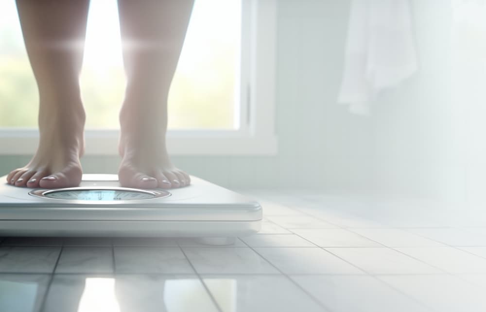 Woman running on beach