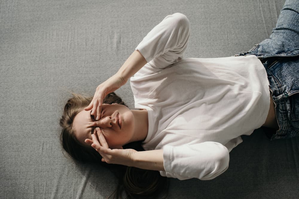 Woman stressed out