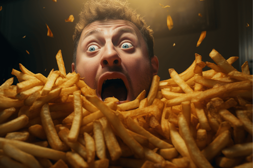 French Fry gluttony