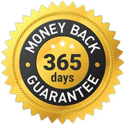 365-Day Money Back Guarantee Seal