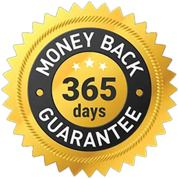 365-Day Money Back Guarantee Seal