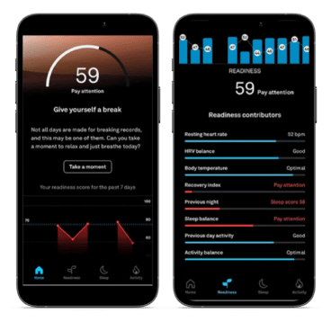 Mobile phones with sleep chart tracking